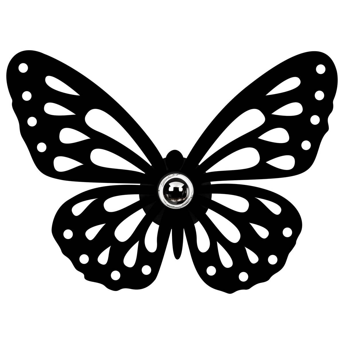 Wandleuchte schwarz Holz Metall B/H/T/L: ca. 52x38x12x52 cm E27 1 Brennstellen