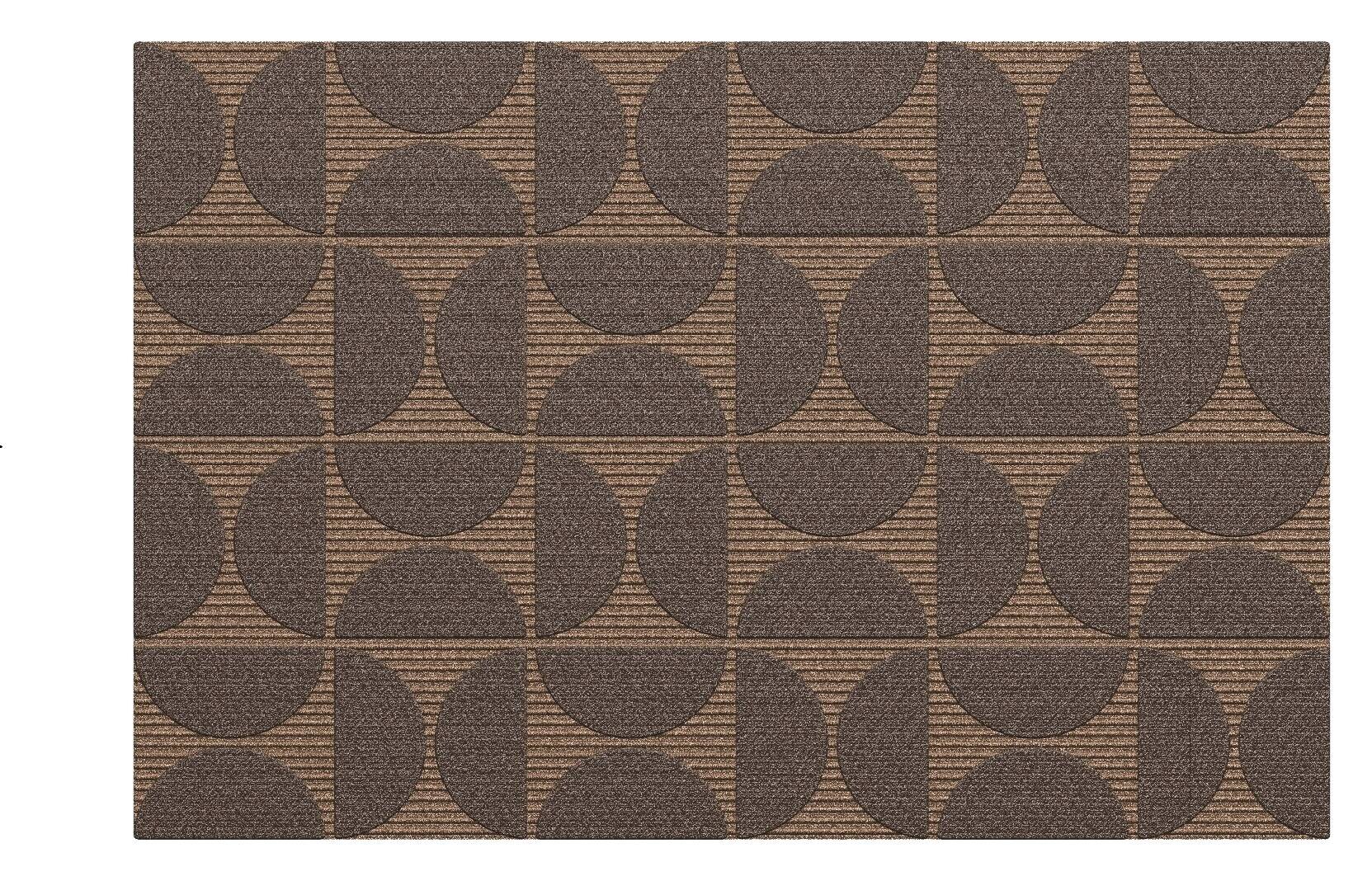 Fußmatte Curves taupe B/L: ca. 50x75 cm