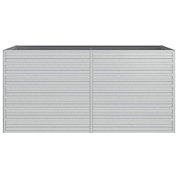 Garten-Hochbeet silber Stahl B/H/L: ca. 80x77x160 cm