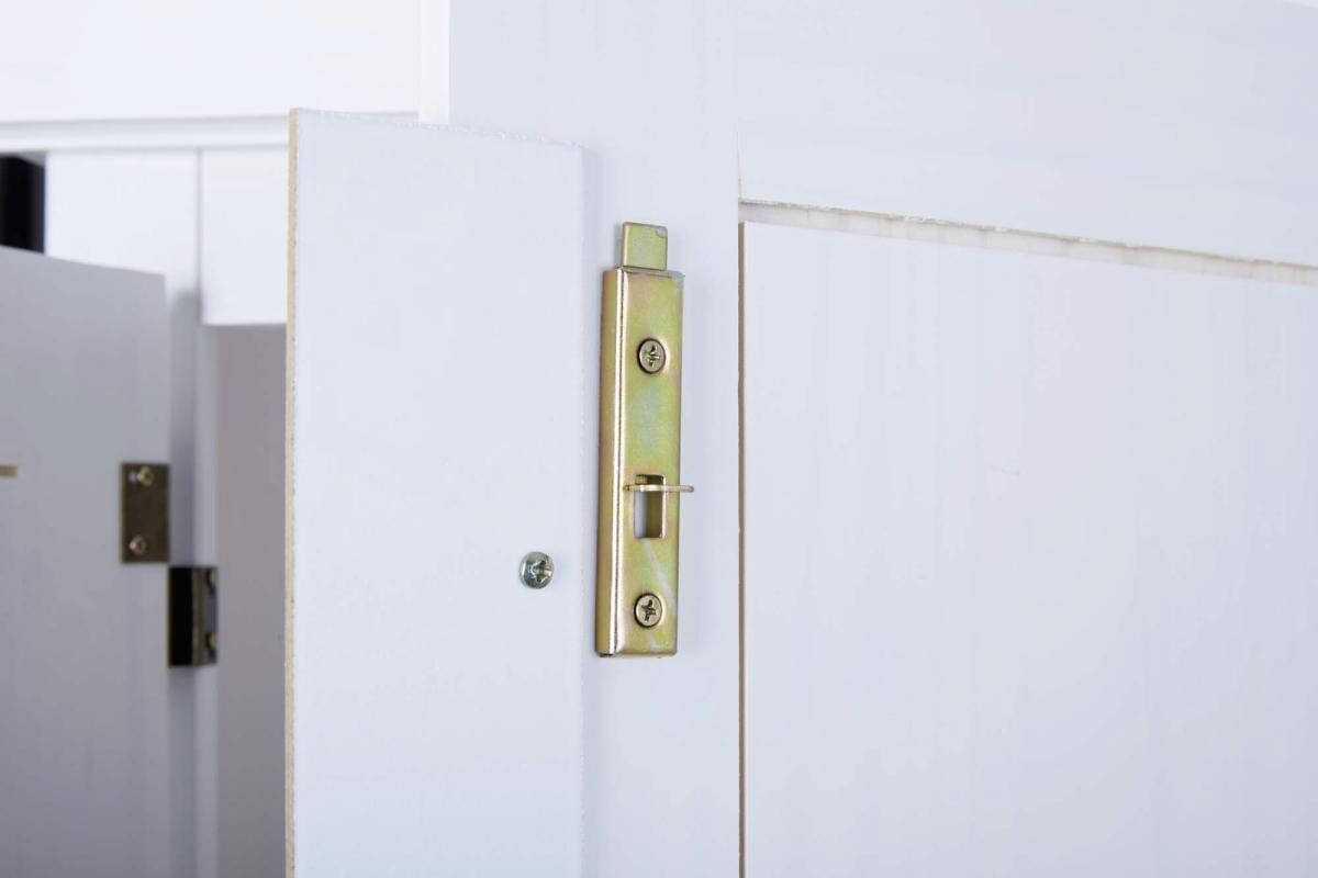 Kleiderschrank Bastian weiß B/H/T: ca. 150x180x56 cm