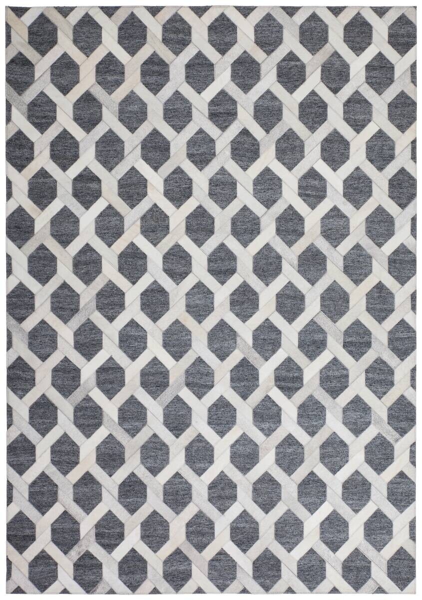 Kayoom Kurzflorteppich Chimera 125 grau B/L: ca. 80x150 cm