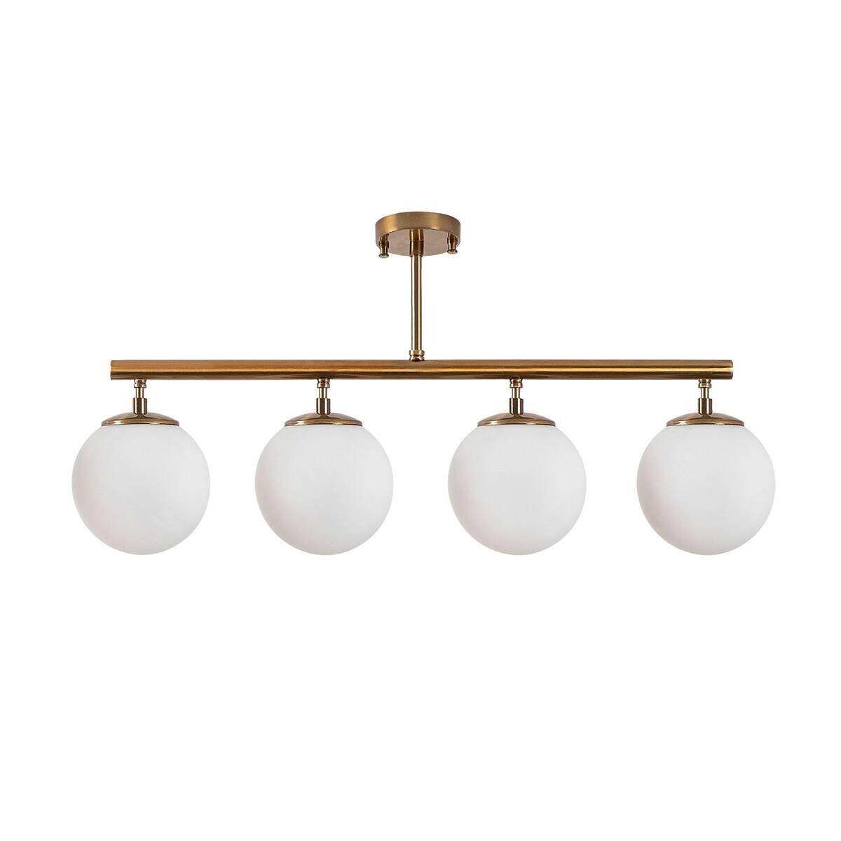 Opviq Deckenleuchte Fazli-10436 Glas B/H/T/L: ca. 70x35x15x70 cm E14 4 Brennstellen