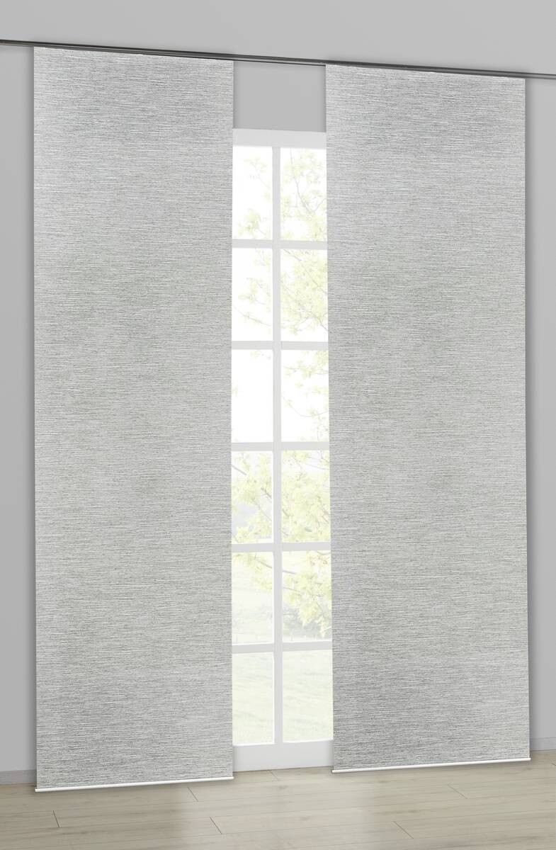POCOline Schiebevorhang Essential grau B/L: ca. 60x245 cm