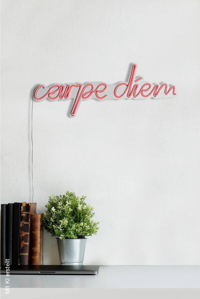 Opviq LED-Wandleuchte rosa PVC B/H/T/L: ca. 53x20x2x53 cm