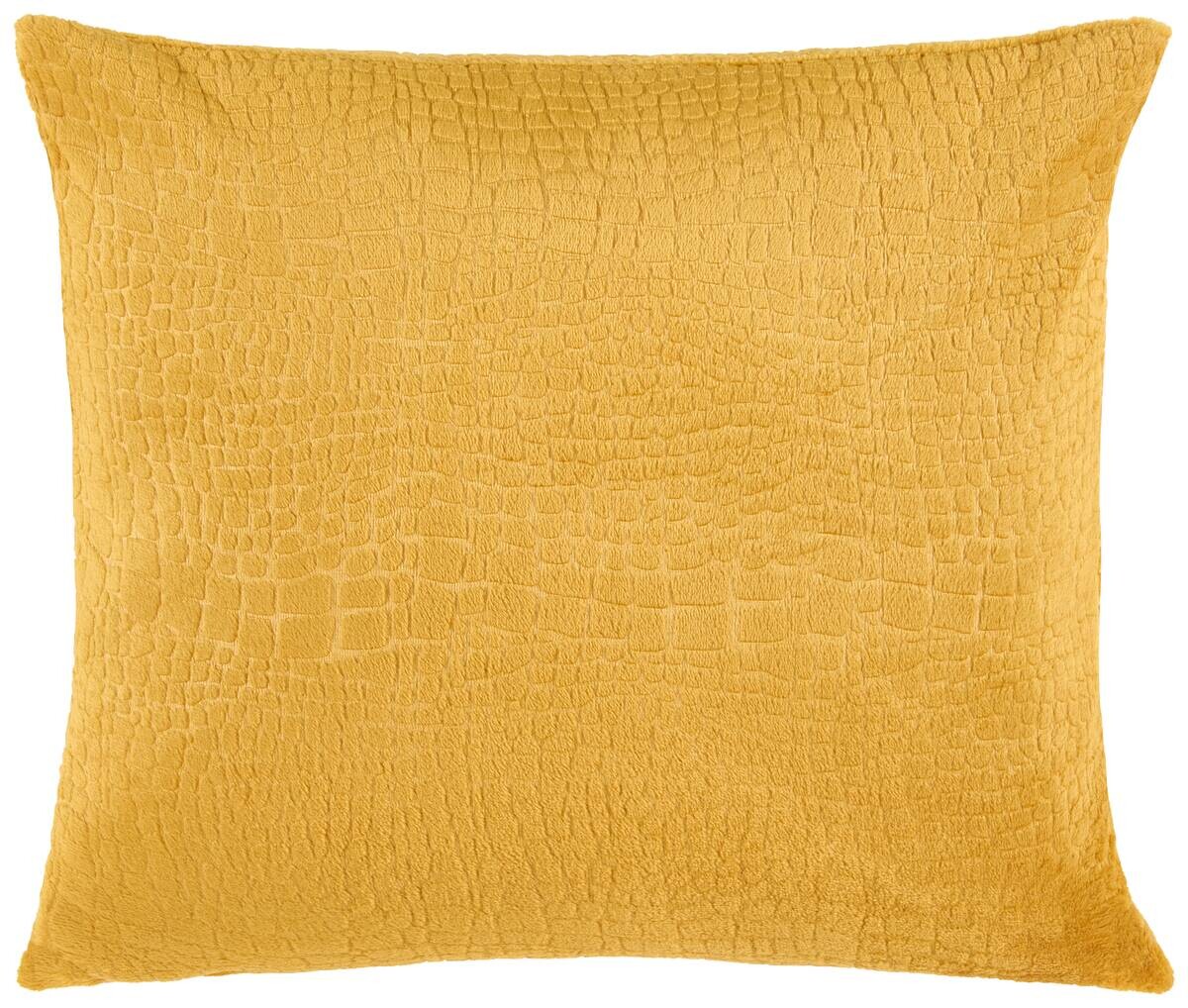 Dekokissen Croco curry Polyester B/L: ca. 45x45 cm