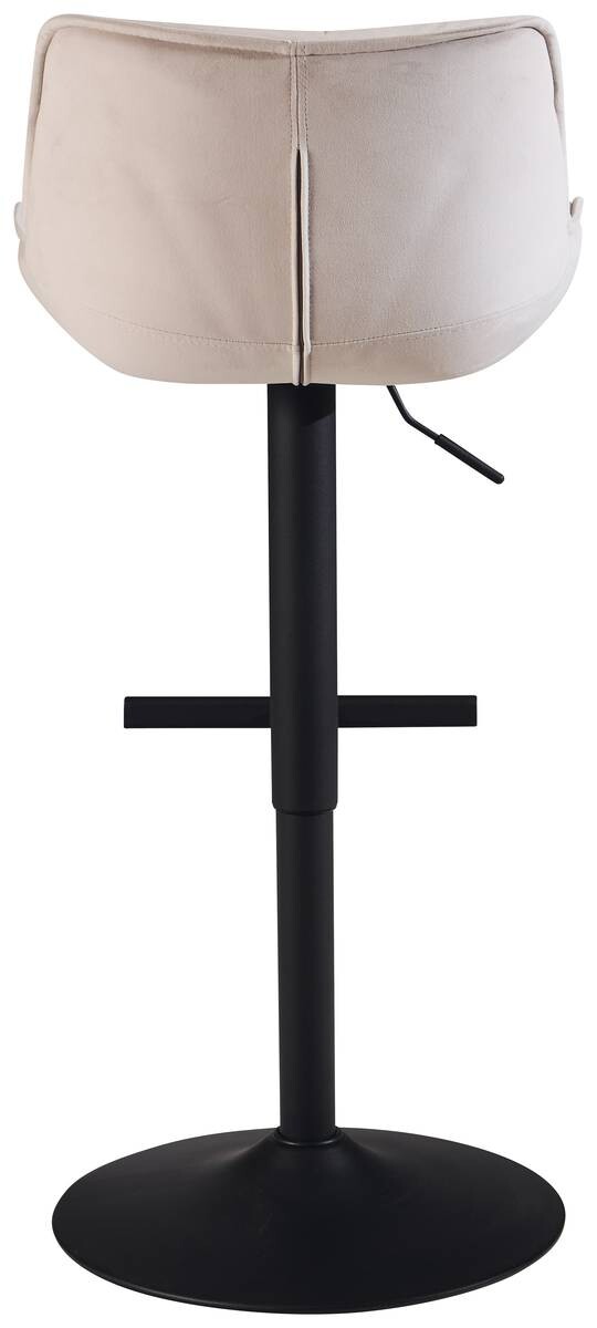 Barhocker beige Samt B/H/T: ca. 45x106x55 cm