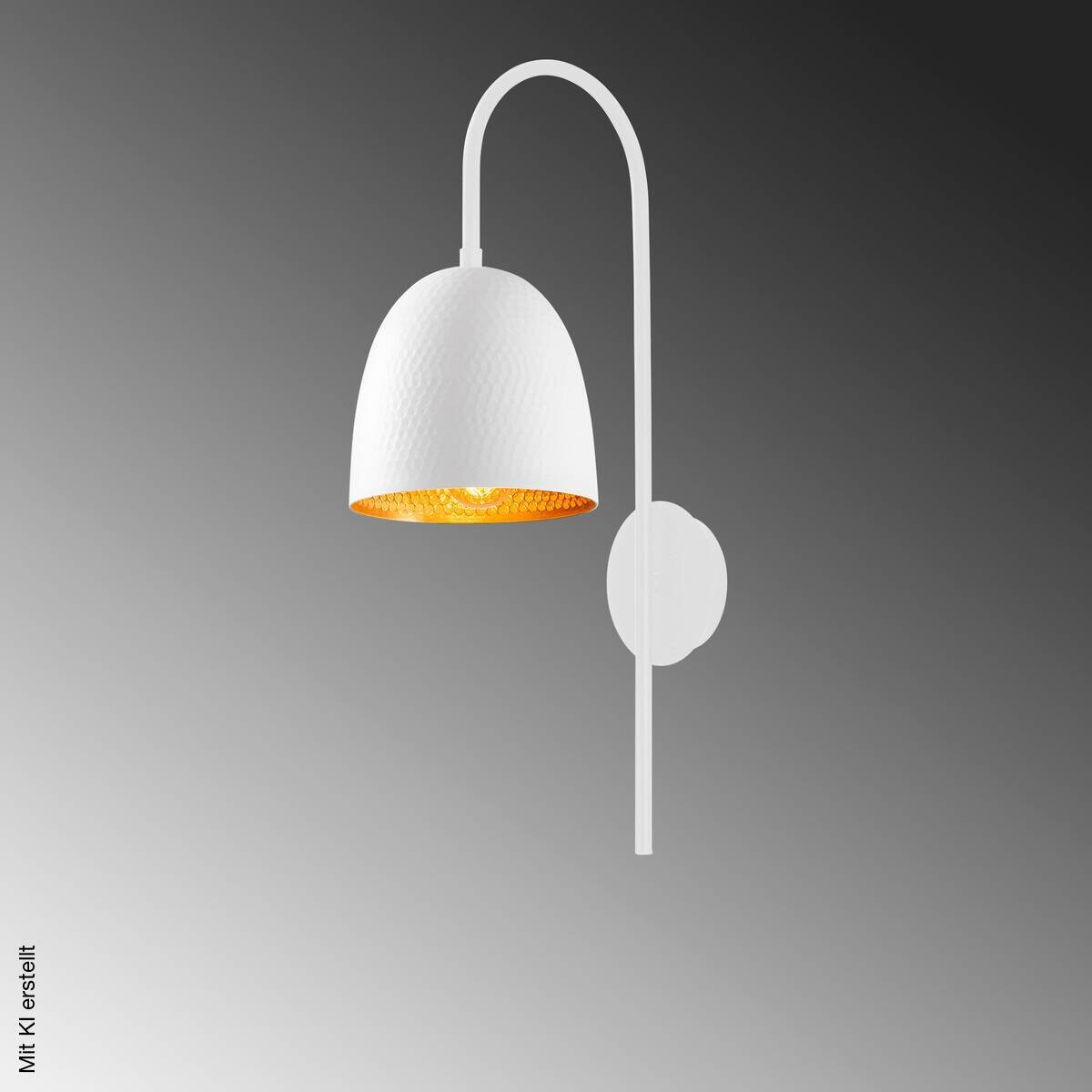 Opviq Wandleuchte weiß B/H/T: ca. 16x57x24 cm E27 1 Brennstellen