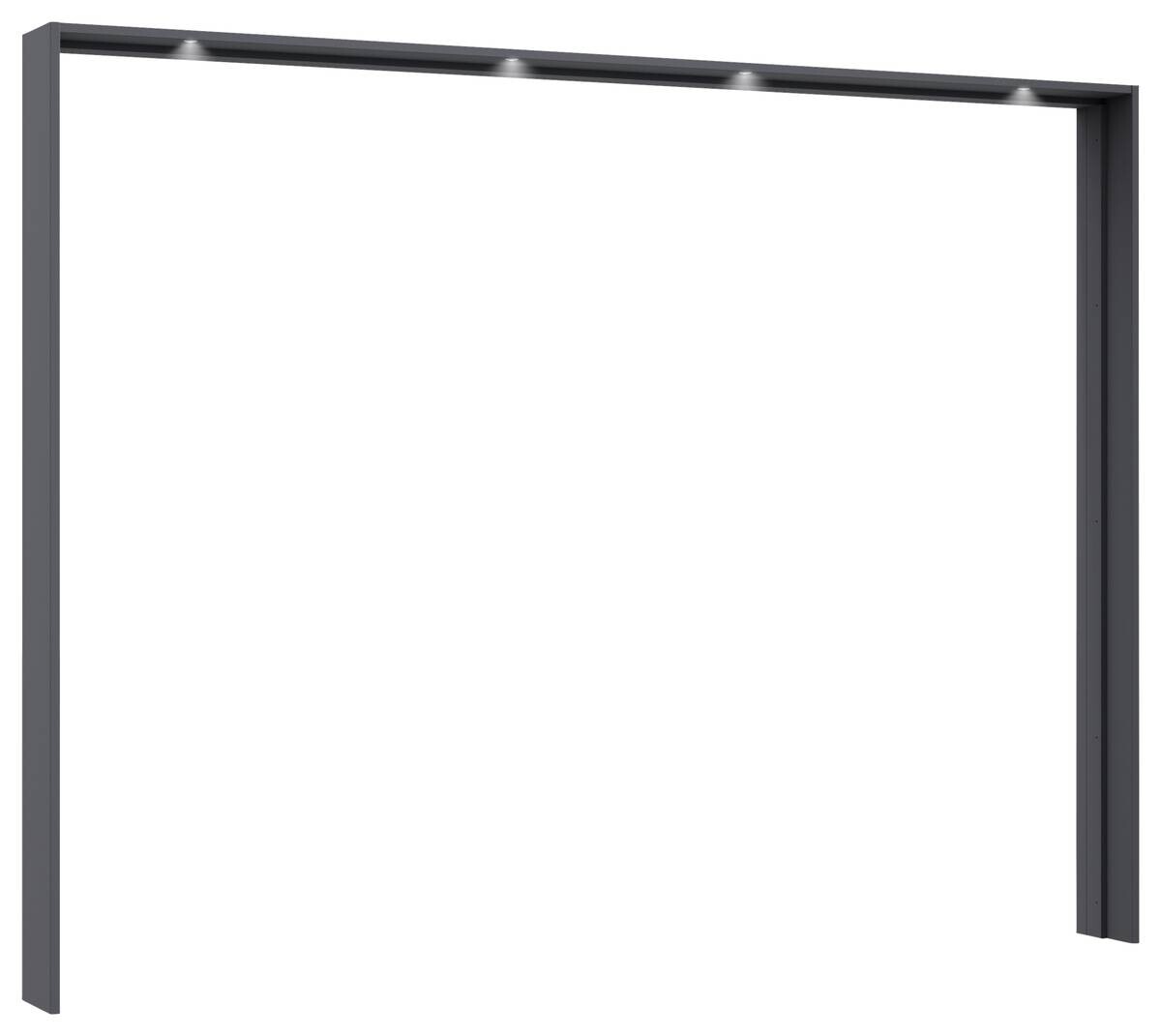 Passepartoutrahmen Kulmbach grau B/H/T: ca. 278x213x64 cm