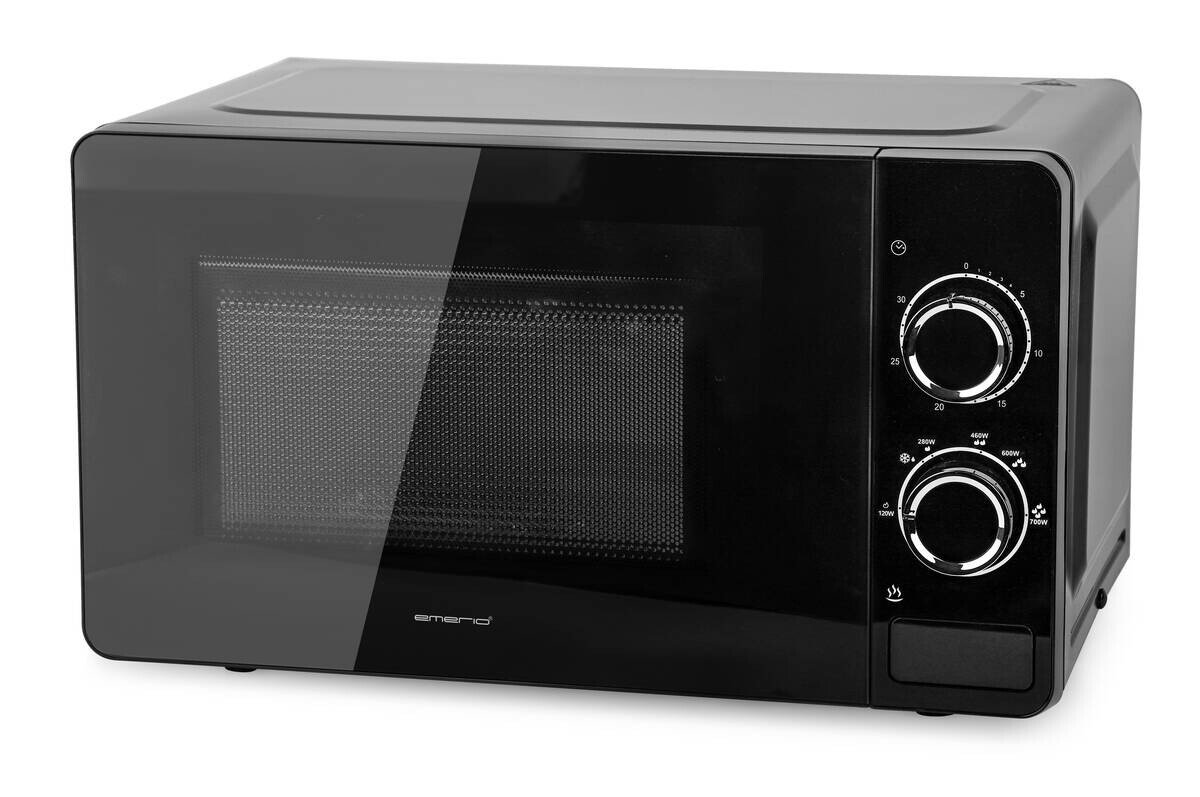 Emerio Mikrowelle schwarz Kunststoff B/H/L: ca. 35,3x26,1x45,45 cm ca. 20 l
