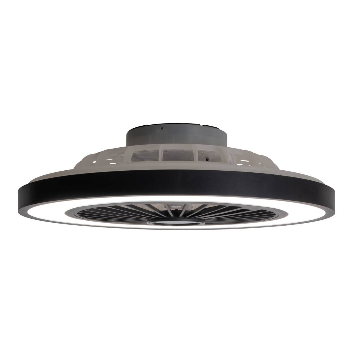 Näve Leuchten Deckenleuchte 1408622 schwarz Metall Kunststoff B/H/T: ca. 54x16x54 cm null 3 Brennstellen