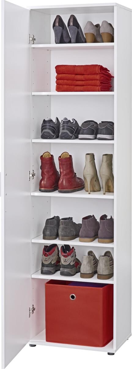 Mehrzweckschrank Kreta weiß B/H/T: ca. 50x184x34,5 cm