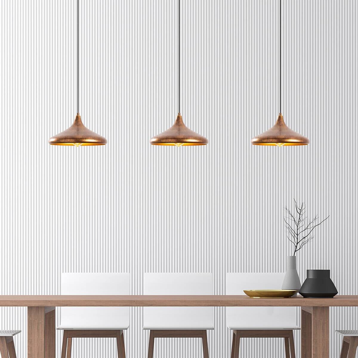 Opviq Pendelleuchte Barek multicolor Metall B/H/T/L/D: ca. 34x119x34x34x34 cm E27 1 Brennstellen