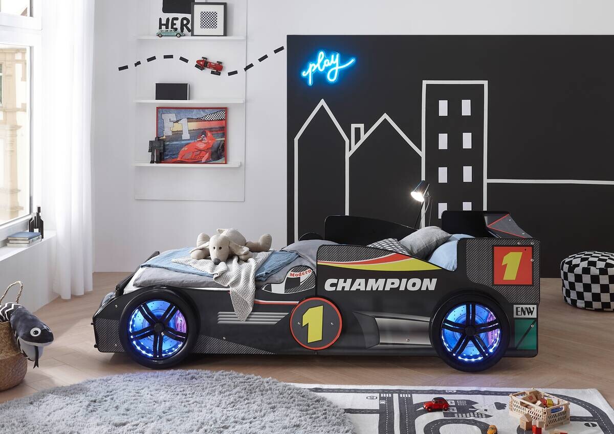 Autobett Rinum schwarz Liegefläche B/L: ca. 90x200 cm