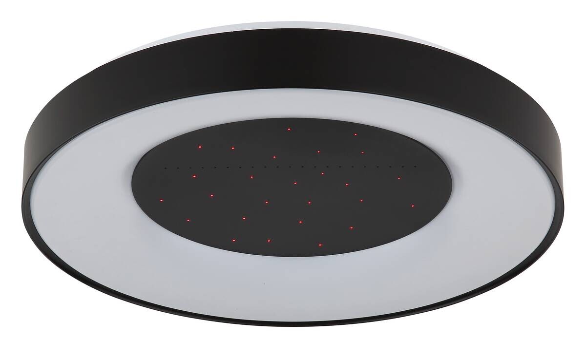 GLOBO Deckenventilator schwarz weiß Kunststoff Metall B/H/L: ca. 10x52,5x52 cm