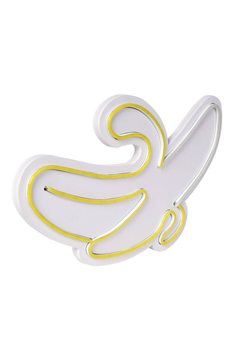 Opviq LED-Wandleuchte weiß gelb PVC B/H/T/L: ca. 30x40x3x30 cm