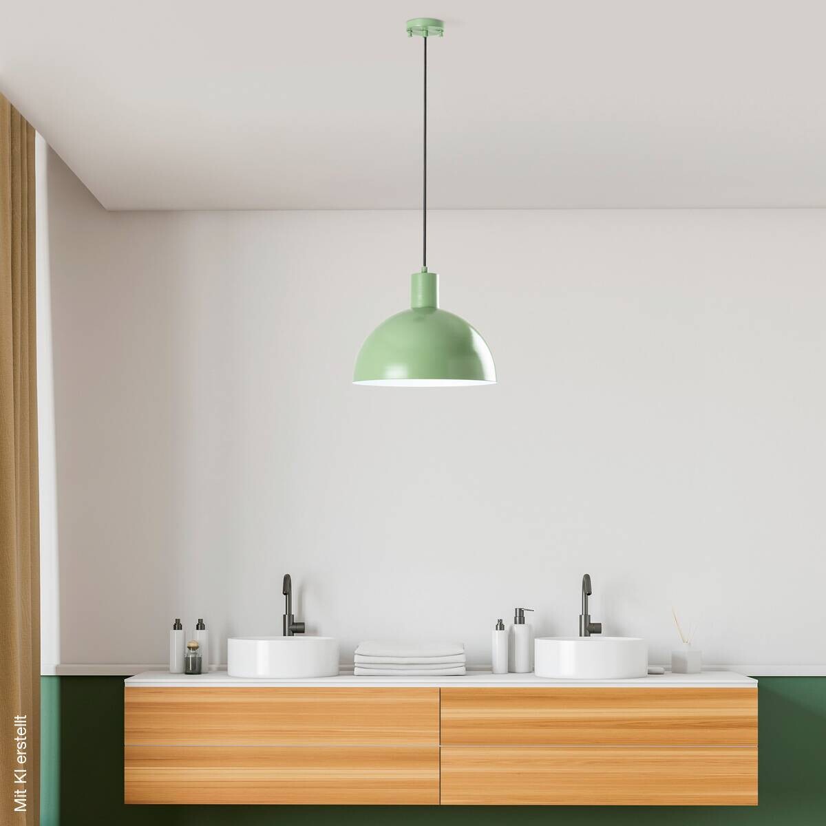 Opviq Pendelleuchte minze B/H/T: ca. 30x117x30 cm E27 1 Brennstellen