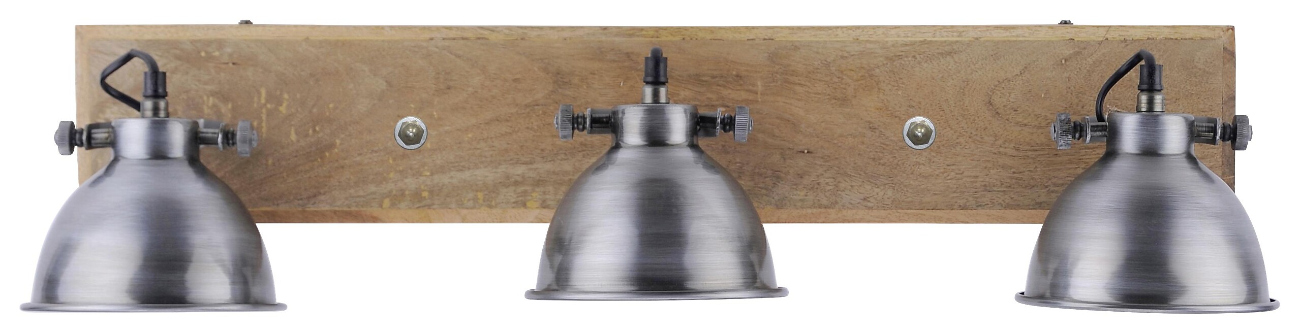 Just Light Spot Samia Echtholz Metall B/H/L: ca. 24x25x74 cm E14 3 Brennstellen