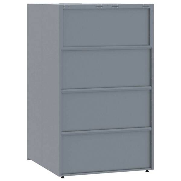 vidaXL Mülltonnenbox grau B/H/T: ca. 207x117x79 cm