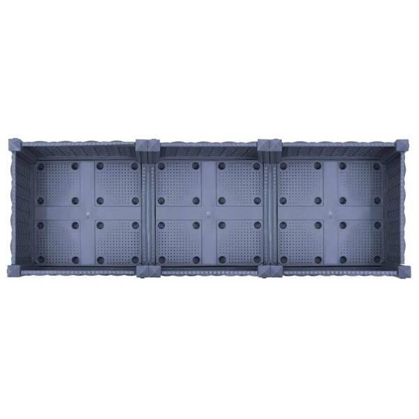 Hochbeet grau Polypropylen B/H/L: ca. 40x23x120 cm