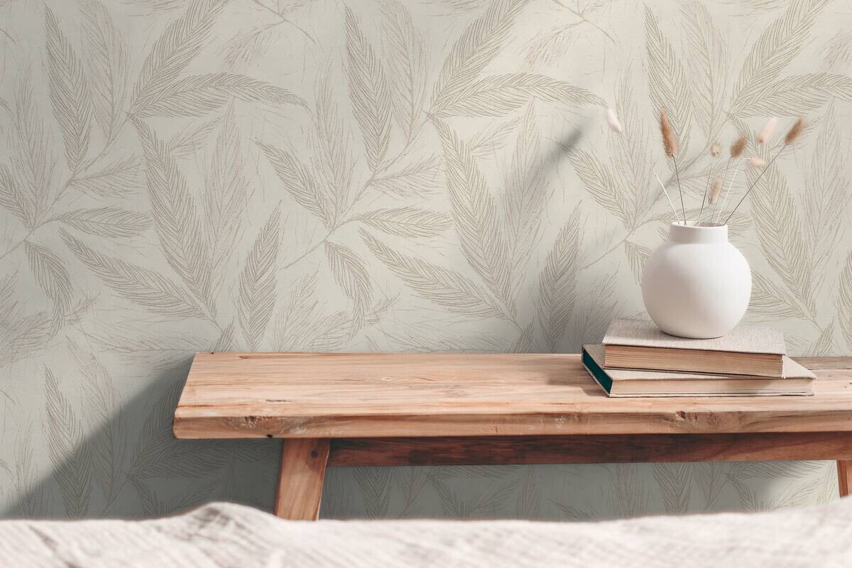 A.S.Creation Vliestapete creme beige grau B/H/D: ca. 53x1005x9,3 cm