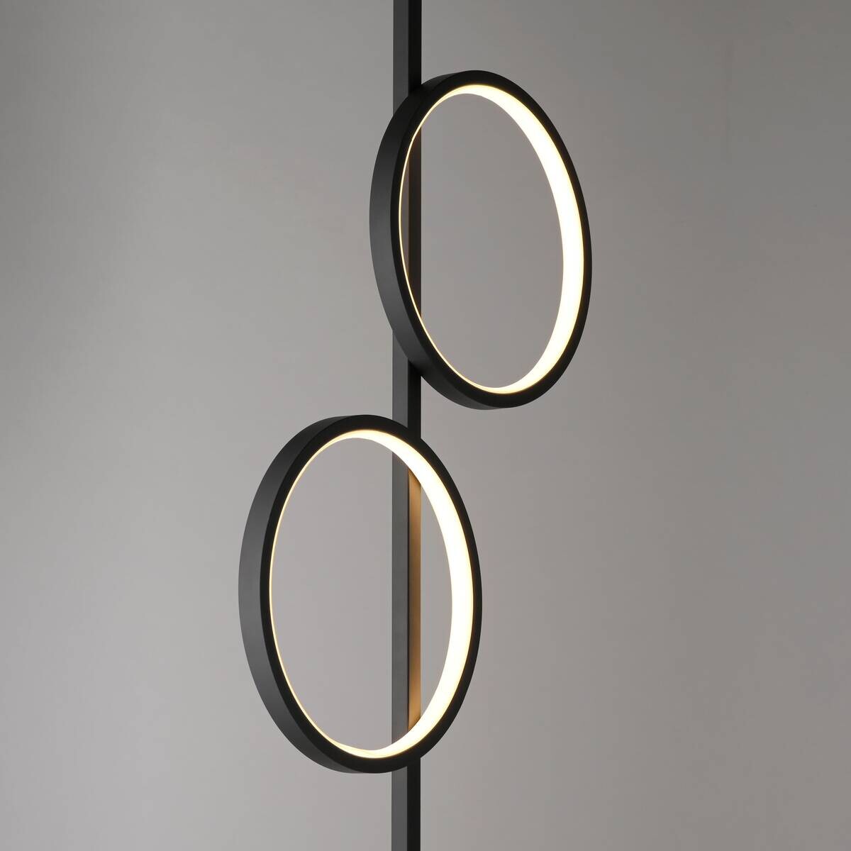 Just Light LED Stehleuchte Mini-Ritus schwarz Eisen 2 Brennstellen