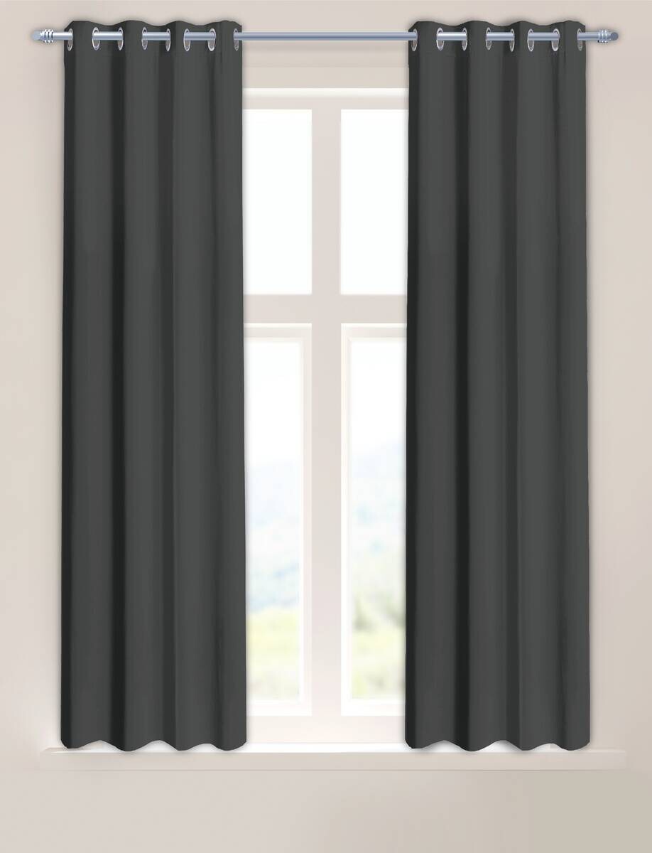 Verdunklungsvorhang Darkness dunkelgrau B/L: ca. 135x175 cm