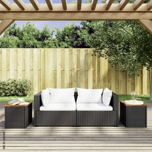 vidaXL Beistelltisch braun Kunststoff B/H/L: ca. 34x37x55 cm