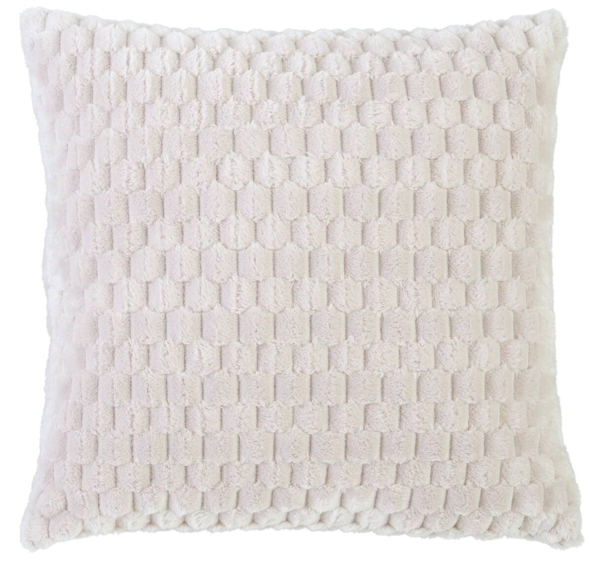 POCOline Dekokissen Wabe beige 100% Polyester B/L: ca. 45x45 cm