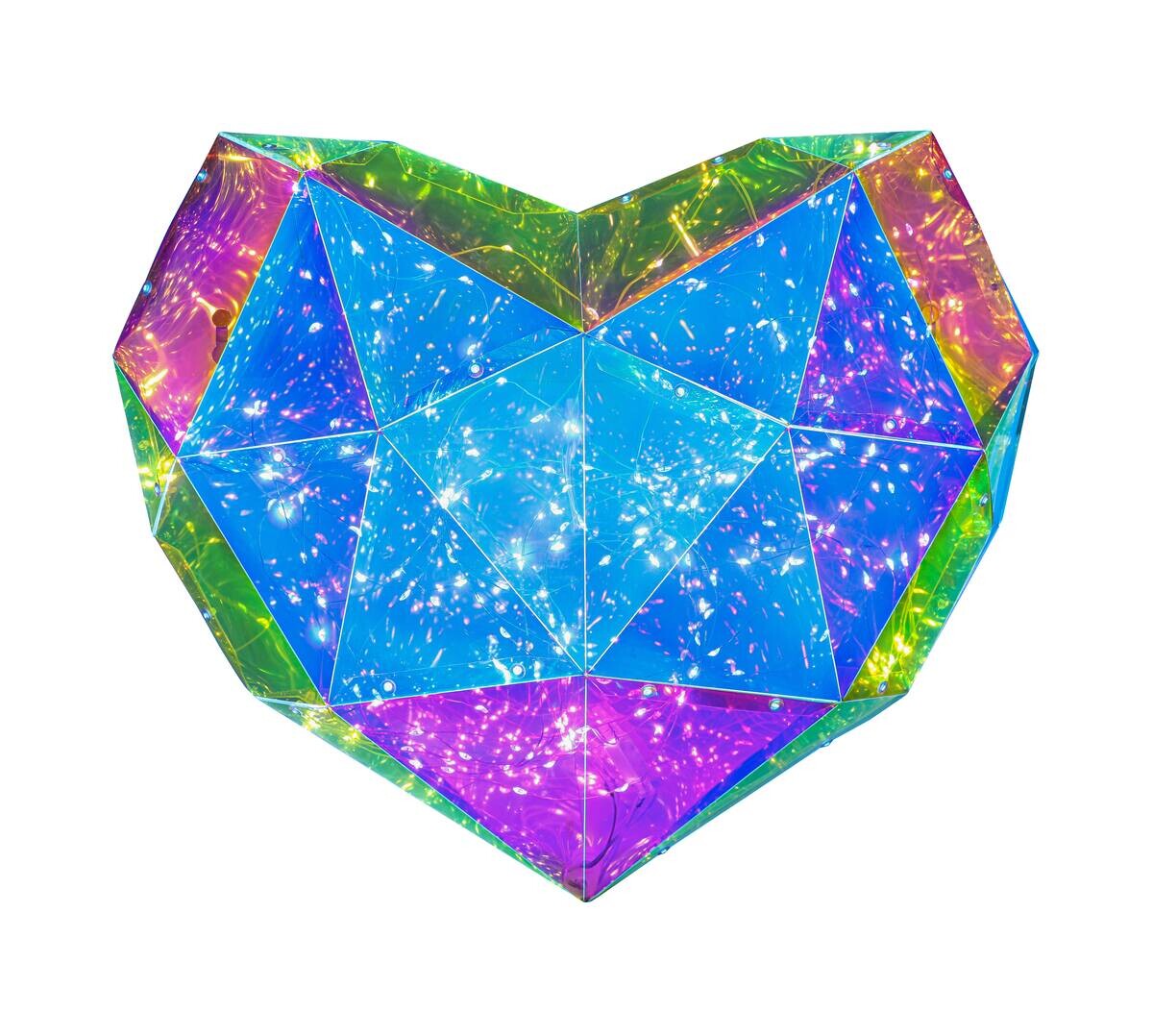 Nolo LED-Dekoleuchte Heart transparent B/H/T: ca. 45x9x38 cm