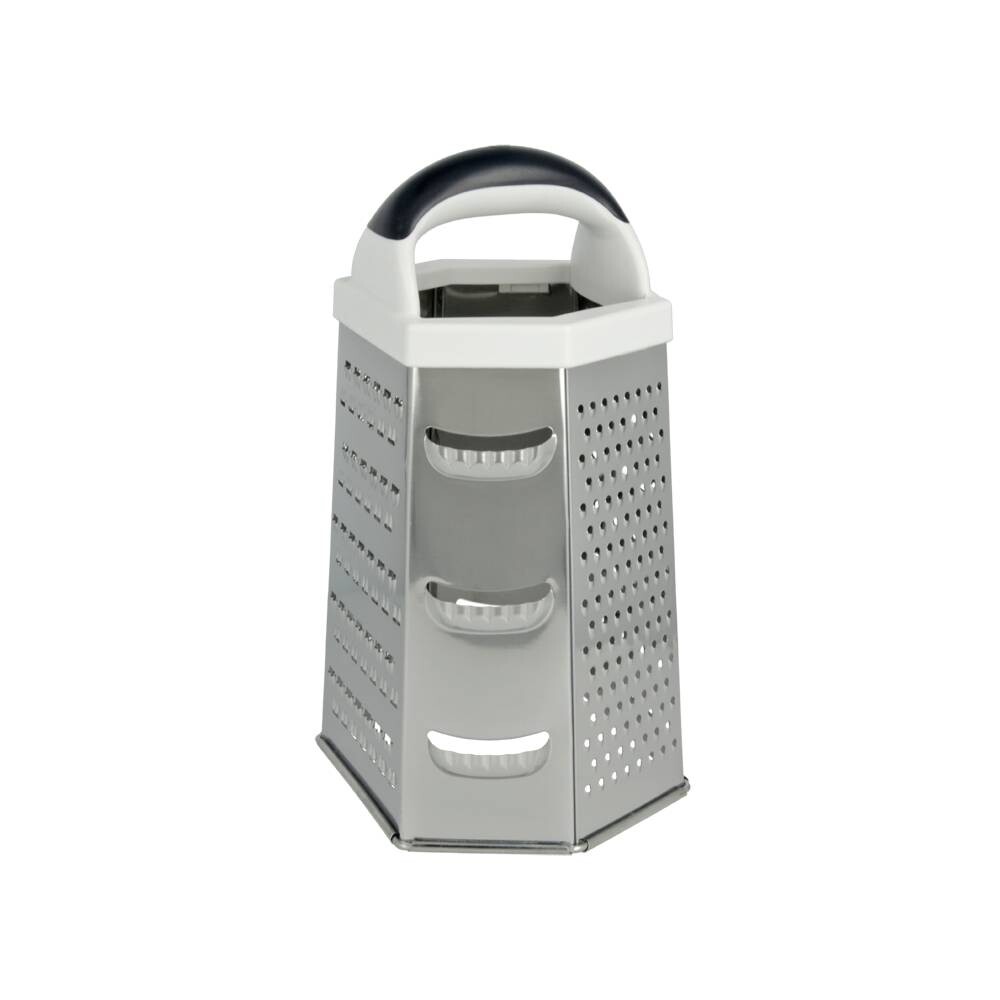 Metaltex Reibe weiß Edelstahl B/H/L: ca. 11,2x32,2x14 cm