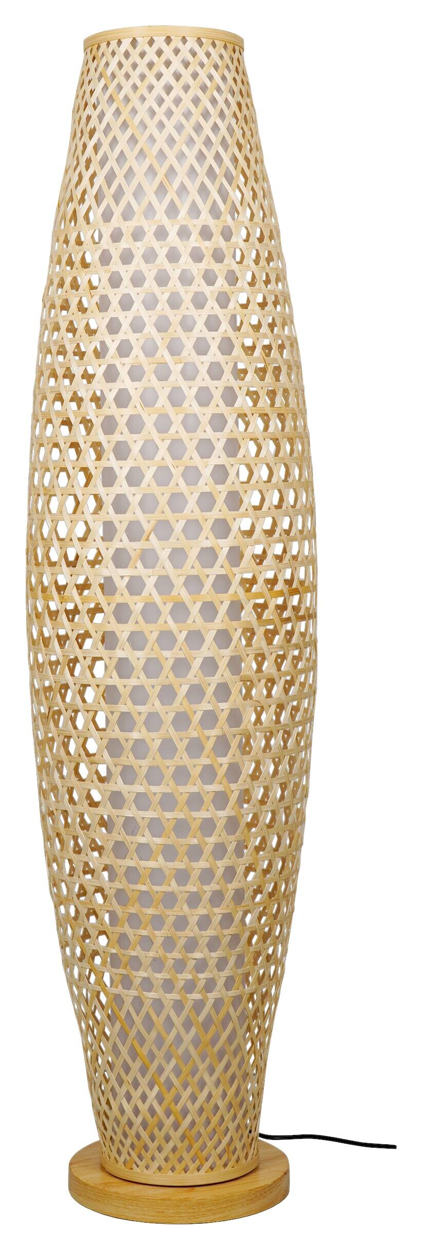POCOline Stehleuchte Amaya Bambus H/D: ca. 120x30 cm E27 1 Brennstellen