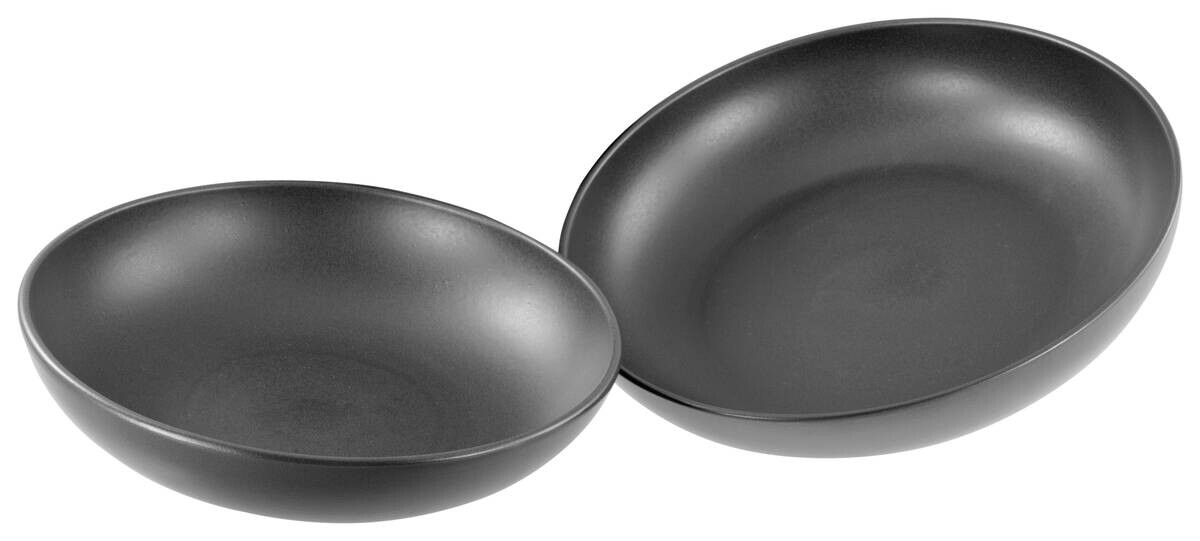 CreaTable Cappuccino-Set Uno schwarz Steinzeug B/H/L: ca. 39,4x38,7x39,4 cm