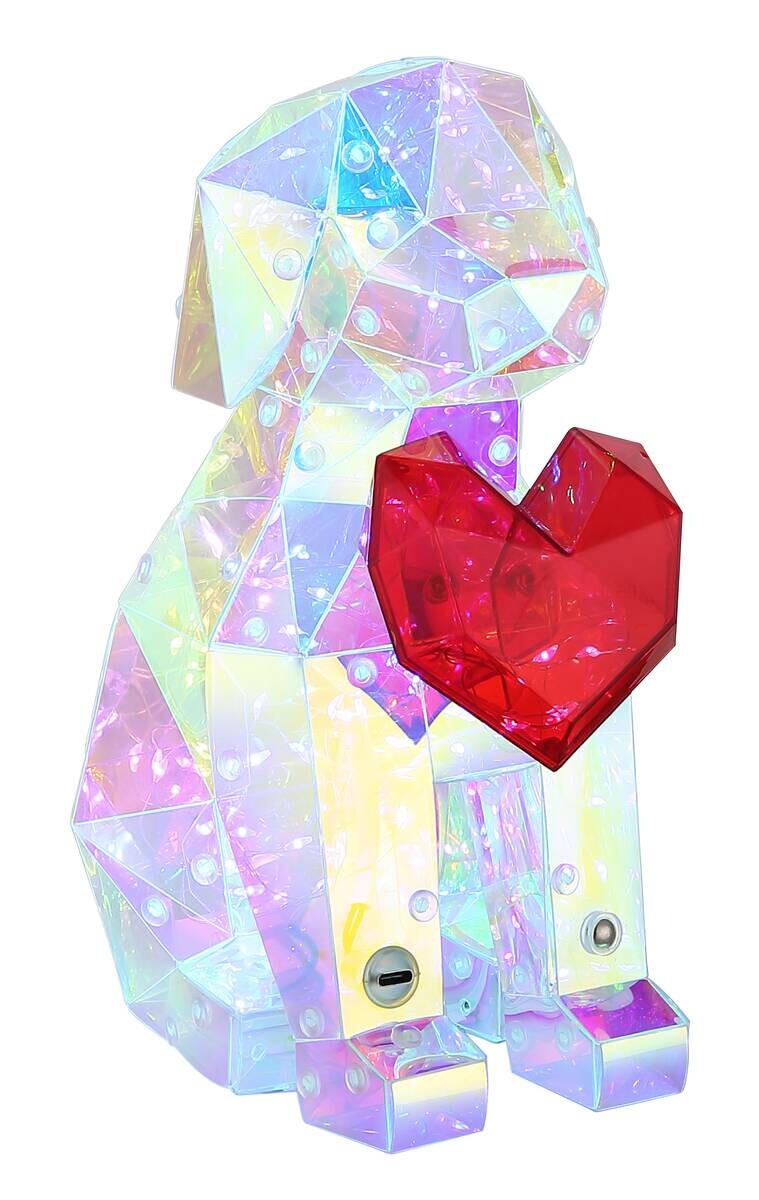 GLOBO LED-Dekoleuchte BRONDAR klar Kunststoff B/H/T: ca. 13x23x17 cm 1 Brennstellen