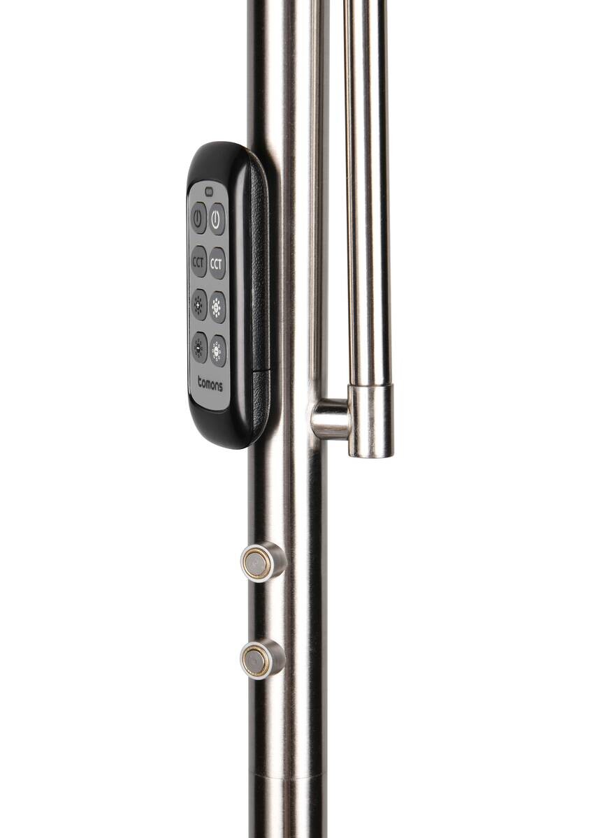 Reality Stehlampe Palermo nickel matt Metall H: ca. 183 cm 1 Brennstellen