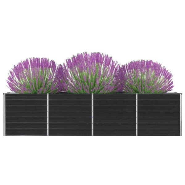 Hochbeet anthrazit Metall B/H/L: ca. 40x77x320 cm