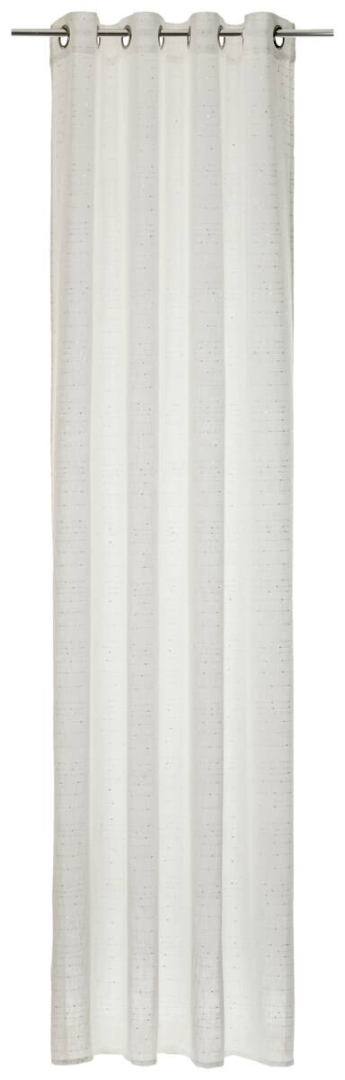 Ösenvorhang Coco silber B/L: ca. 140x245 cm