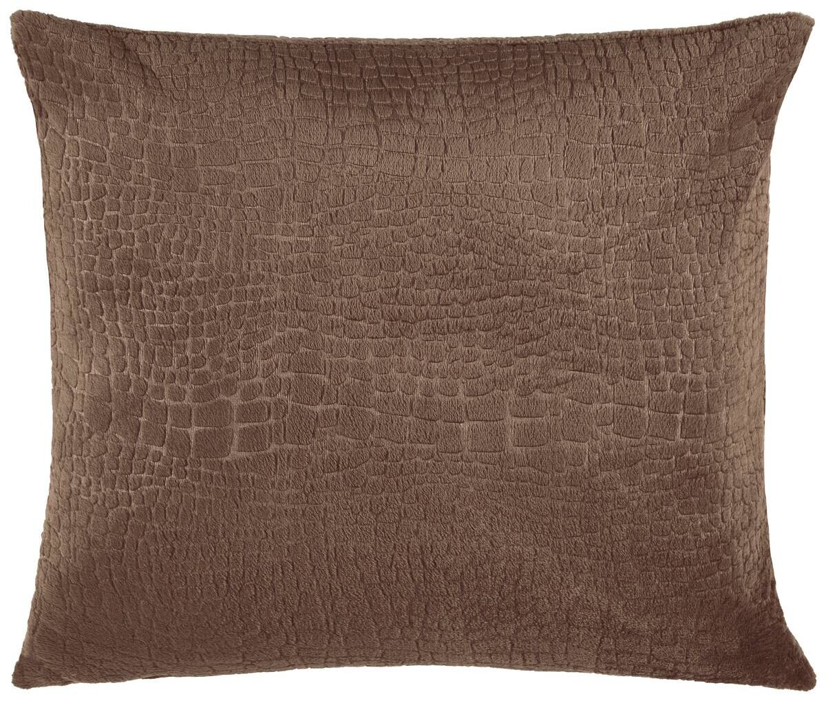 Dekokissen Croco braun Polyester B/L: ca. 45x45 cm