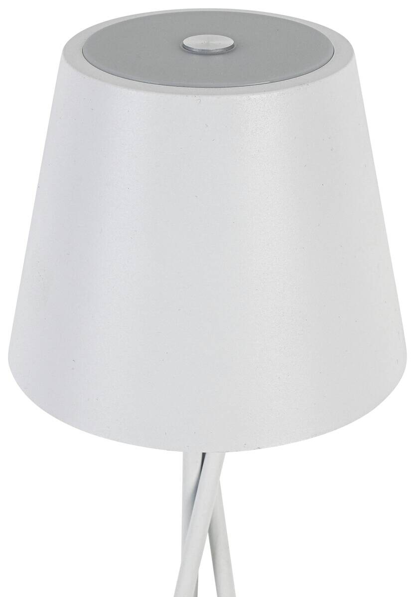 Tischleuchte weiß H/D: ca. 36x11 cm