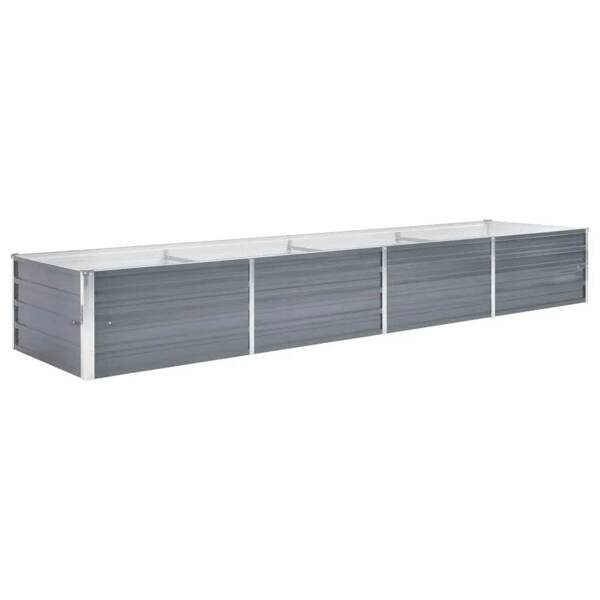 Hochbeet grau Stahl B/H/L: ca. 80x45x320 cm