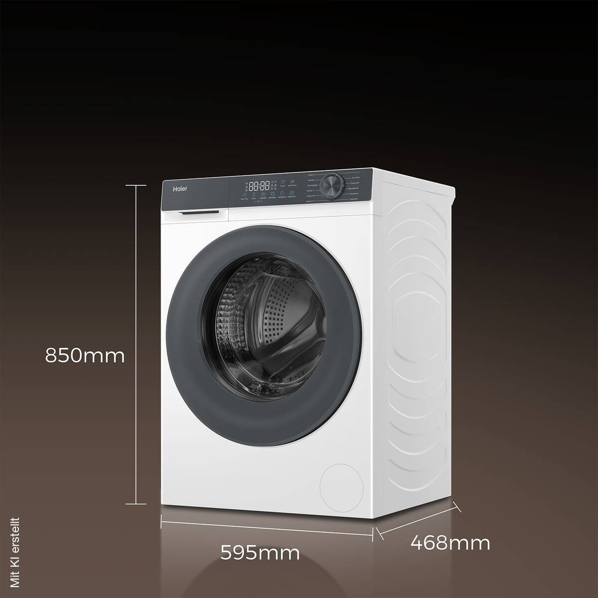 Haier Waschmaschine HW70-BP14637T EEK: A Spektrum: A bis G 7kg 1400U/min silber B/H/T: ca. 59,5x85x46,8 cm