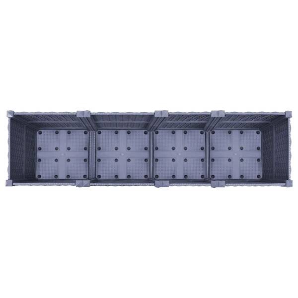 Hochbeet blau Polypropylen B/H/L: ca. 40x38x160 cm