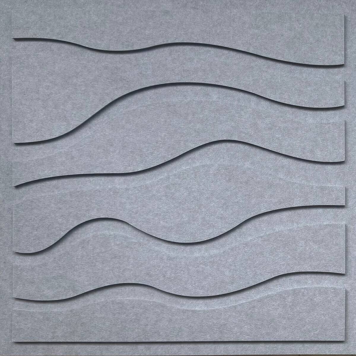 Wandpaneel grau B/H: ca. 64x64 cm