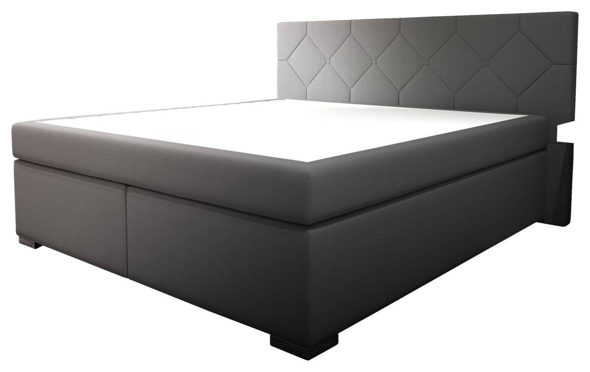 Boxspringbett Wien grau Liegefläche B/L: ca. 180x200 cm