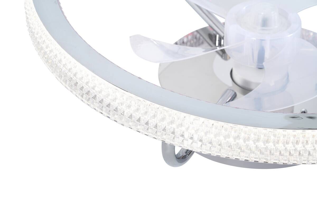 POCOline LED-Deckenventialor Eliana silber H/D: ca. 16x50 cm