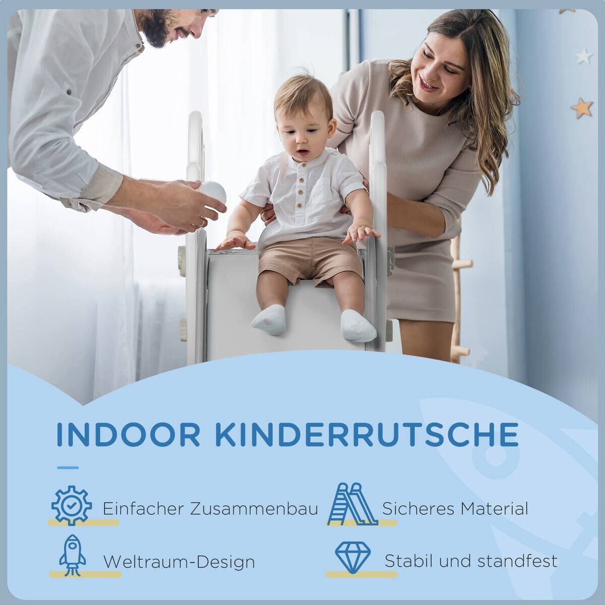 AIYAPLAY Outdoor-Spielzeug grau B/H/L: ca. 46,5x157x80 cm
