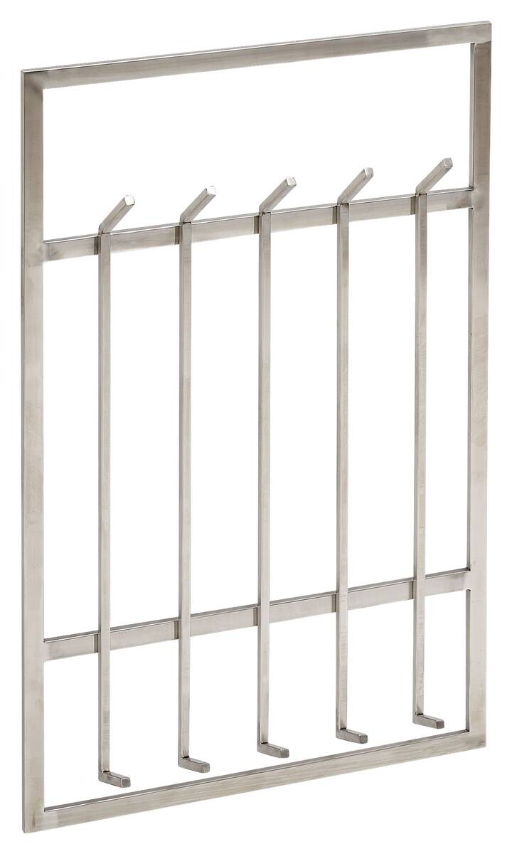 Garderobe silber B/H/T: ca. 60x100x7,5 cm