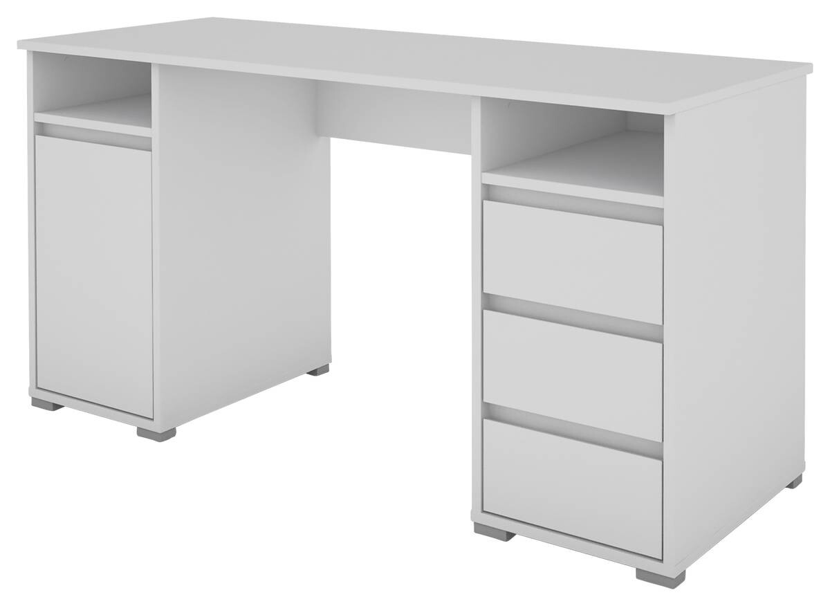 Schreibtisch LOBO weiß B/H/T: ca. 138x75x55 cm
