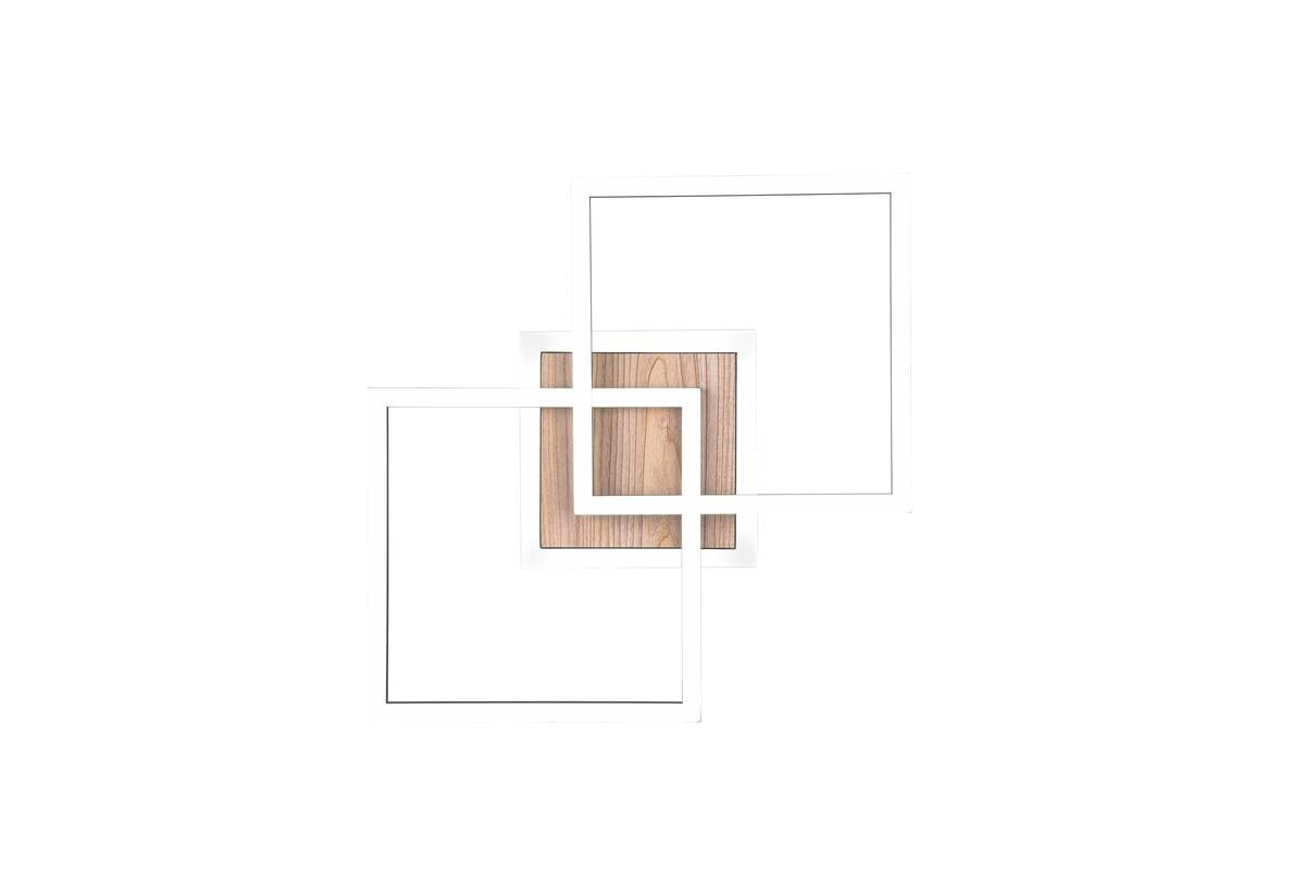 Reality LED-Deckenleuchte R62793635 Giro schwarz MDF Metall Acryl B/H/T: ca. 57x8x35 cm 1 Brennstellen