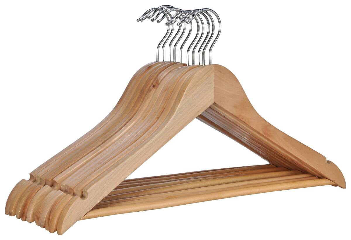 HI Kleiderbügelset natur Holz