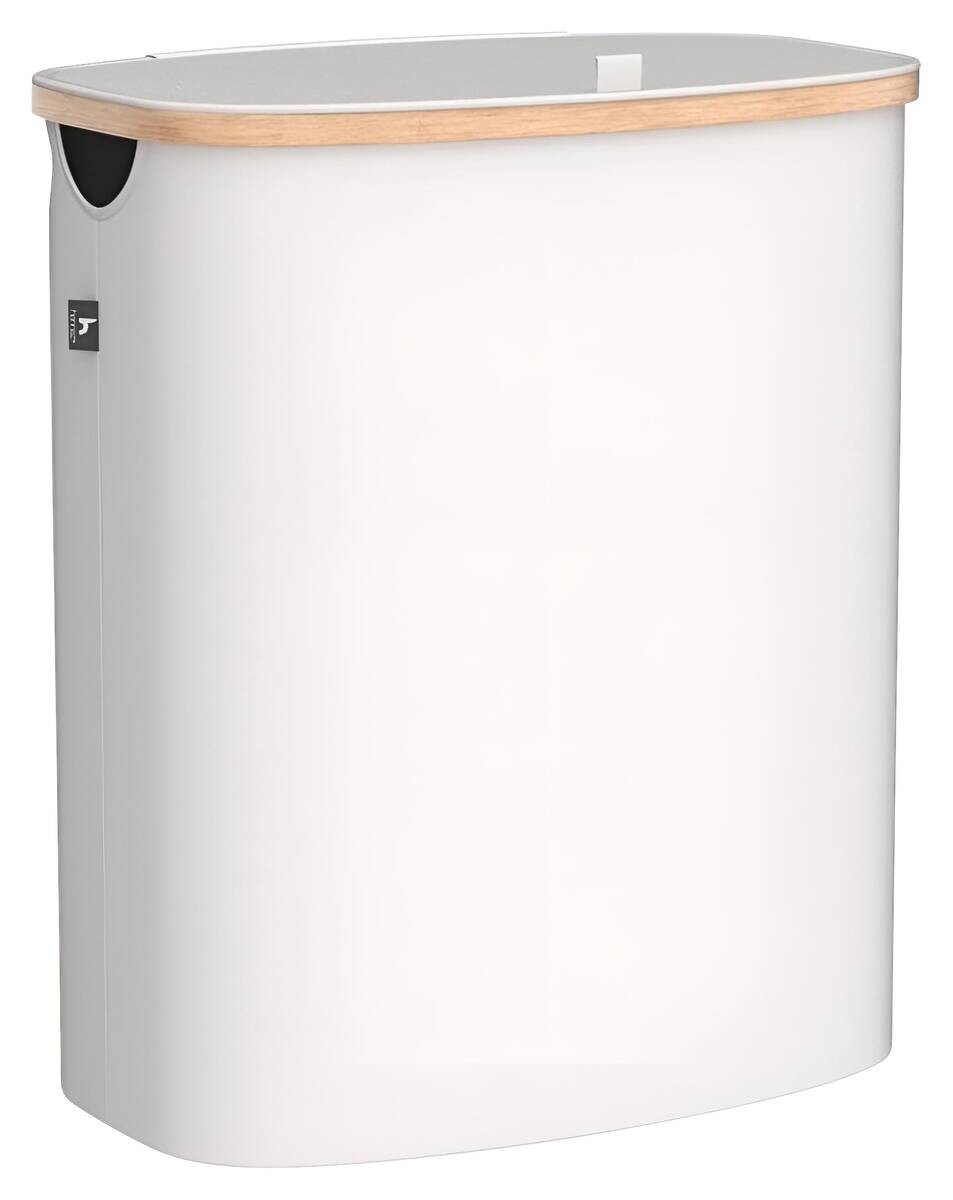 Wäschekorb beige Kunststoff B/H/L: ca. 36,5x67x61 cm